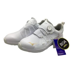 MIZUNO (ミズノ) BOA ゴルフシューズ 51GM250050 ハザードエナジー リミテッド ボア 2025春夏モデル メンズ SIZE 27.5cm ホワイト×ゴールド