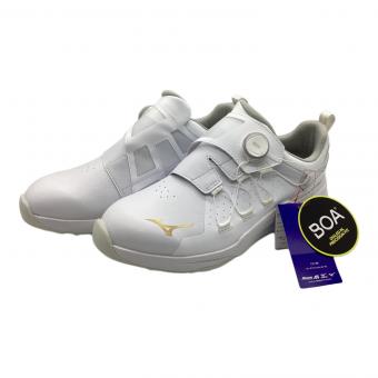 MIZUNO (ミズノ) BOA ゴルフシューズ 51GM250050 ハザードエナジー リミテッド ボア 2025春夏モデル メンズ SIZE 27.5cm ホワイト×ゴールド