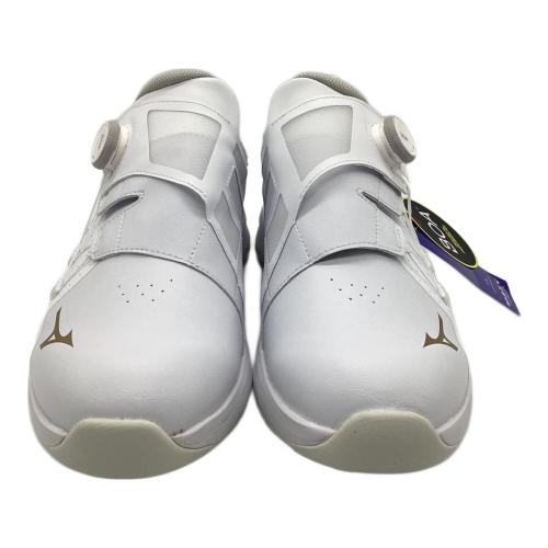 MIZUNO (ミズノ) BOA ゴルフシューズ 51GM250050 ハザードエナジー リミテッド ボア 2025春夏モデル メンズ SIZE 27.5cm ホワイト×ゴールド
