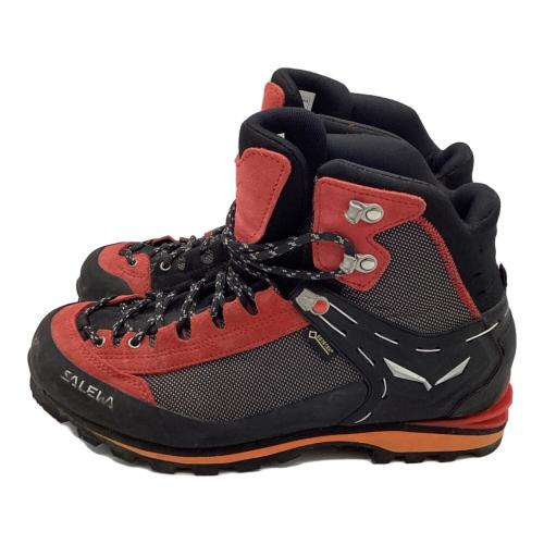 SALEWA (サレワ) クロウGTX ハイカット(ハードソール) トレッキングシューズ 61328 メンズ SIZE 26cm ブラック×レッド