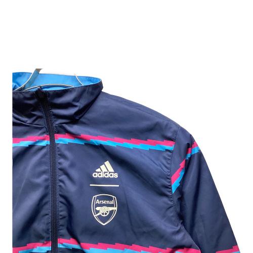 アーセナルFC 22/23シーズンアンセムジャケット サッカーウェア(トップス) リバーシブル仕様 ネイビーxスカイブルー レディース SIZE 2XL
