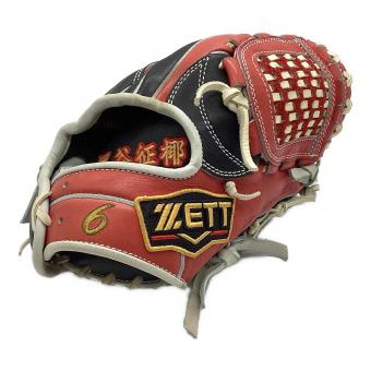 ZETT (ゼット) PROSTATUS ORDER 軟式グローブ BRG PRO オーダーグラブ ケース付 約28cm レッドxブラック