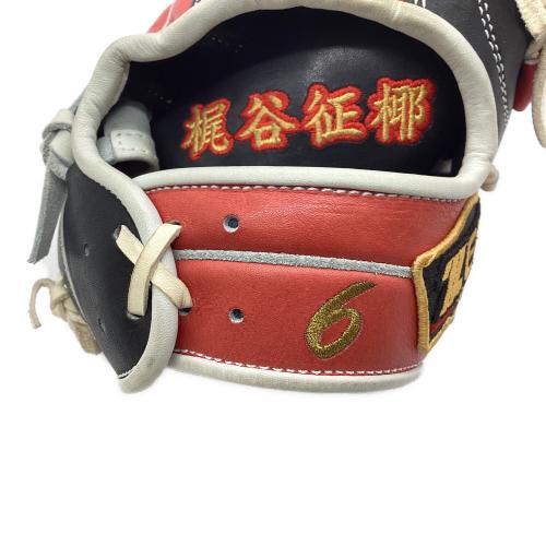 ZETT (ゼット) PROSTATUS ORDER 軟式グローブ BRG PRO オーダーグラブ ケース付 約28cm レッドxブラック