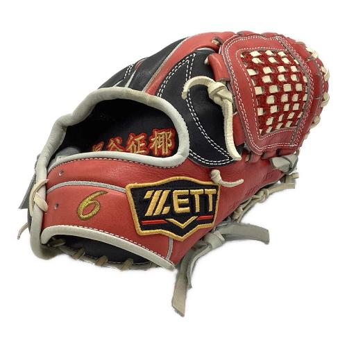 ZETT (ゼット) PROSTATUS ORDER 軟式グローブ BRG PRO オーダーグラブ ケース付 約28cm レッドxブラック
