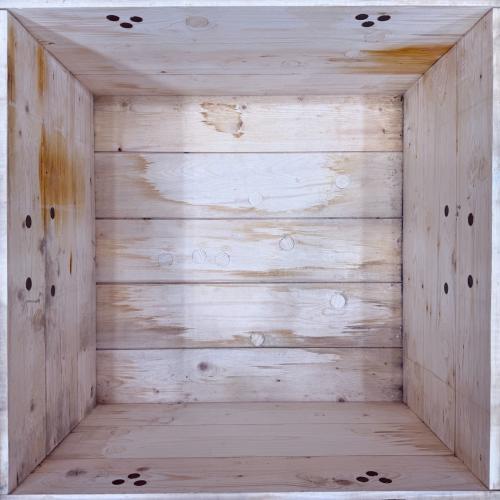 収納ケース フランス軍 推定1988年製造 軍用弾薬木箱(22mm機関砲弾用)