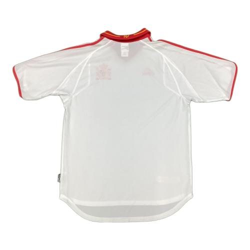 スペイン代表 (スペインダイヒョウ) 2000年サード サッカーユニフォーム ホワイト×レッド @ SIZE O