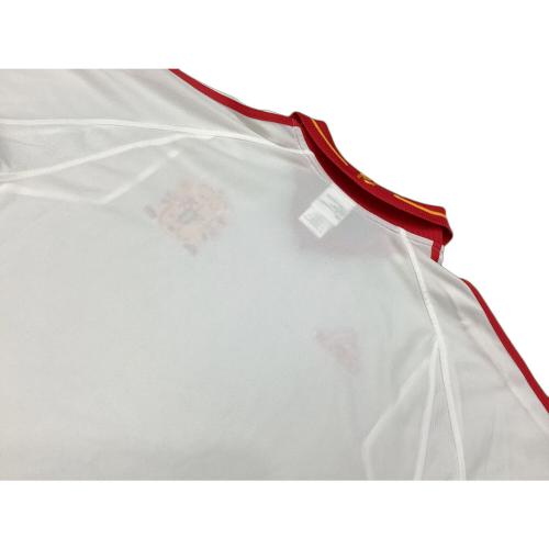 スペイン代表 (スペインダイヒョウ) 2000年サード サッカーユニフォーム ホワイト×レッド @ SIZE O