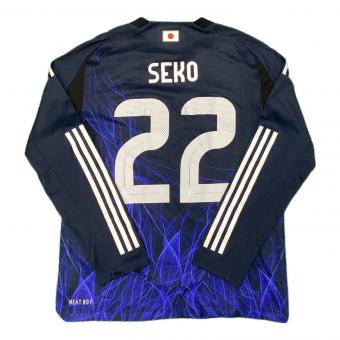 日本代表 (ニホンダイヒョウ) オーセンティック（長袖） サッカーユニフォーム 瀬古歩夢【22】2024年ホーム SIZE 2XL