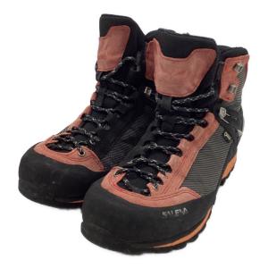 SALEWA (サレワ) クロウ GTX ハイカット(ハードソール) トレッキングシューズ 61328 メンズ 約27～27.5cm ブラック×レッド