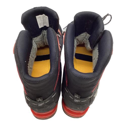 SALEWA (サレワ) クロウ GTX ハイカット(ハードソール) トレッキングシューズ 61328 メンズ 約27～27.5cm ブラック×レッド