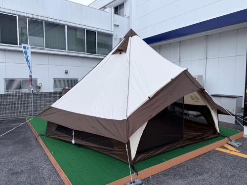 OGAWA (オガワ) モノポールテント 2785 PVCシートヨゴレ・ポール若干のキズ有 グロッケ12T/C