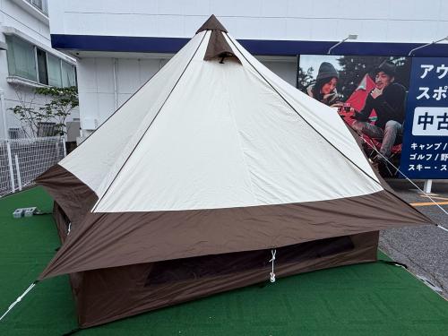 OGAWA (オガワ) モノポールテント 2785 PVCシートヨゴレ・ポール若干のキズ有 グロッケ12T/C