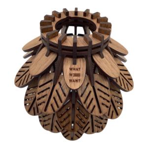 WHAT WE WANT (ワットウィーウォント) ランタンアクセサリー WW(ウォールナット) KUMIKOSHADE TYPE1