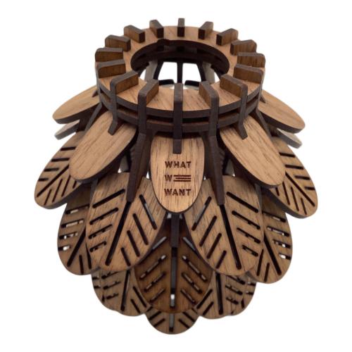 WHAT WE WANT (ワットウィーウォント) ランタンアクセサリー WW(ウォールナット) KUMIKOSHADE TYPE1