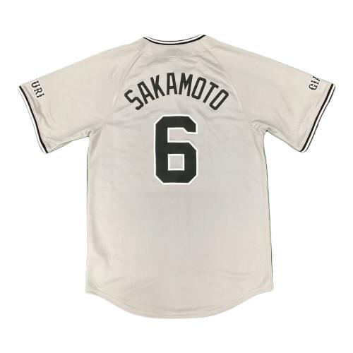 読売ジャイアンツ (ヨミウリジャイアンツ) 応援グッズ 坂本勇人【6】2024シーズンビジター SIZE S ライトグレー
