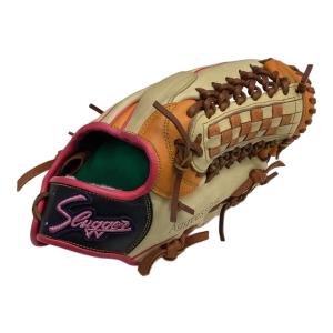 久保田スラッガー (クボタスラッガー) Aggressive 軟式グローブ オーダーグラブ 土手紐無 約28cm アイボリーxオレンジ