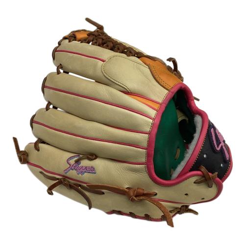 久保田スラッガー (クボタスラッガー) Aggressive 軟式グローブ オーダーグラブ 土手紐無 約28cm アイボリーxオレンジ