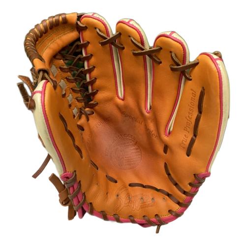 久保田スラッガー (クボタスラッガー) Aggressive 軟式グローブ オーダーグラブ 土手紐無 約28cm アイボリーxオレンジ