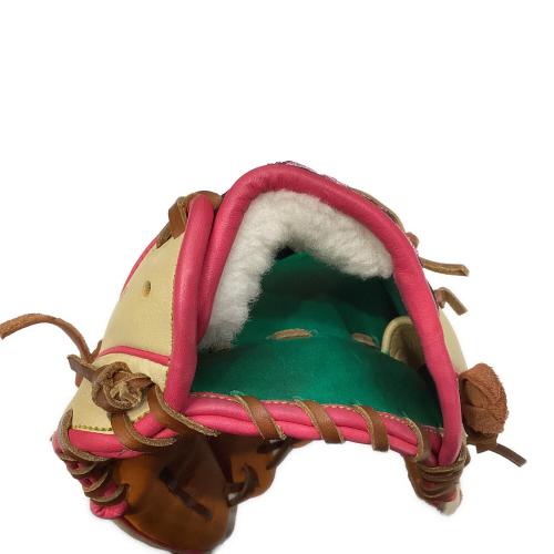 久保田スラッガー (クボタスラッガー) Aggressive 軟式グローブ オーダーグラブ 土手紐無 約28cm アイボリーxオレンジ