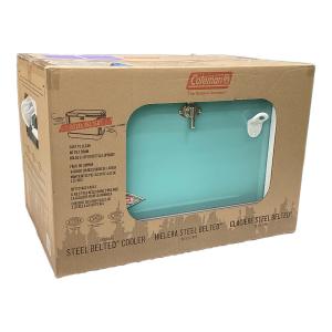Coleman (コールマン) 60TH アニバーサリースチールベルトクーラー クーラーボックス 3000003739 クーラー販売60周年記念モデル 54QT（約51.1L） ターコイズ
