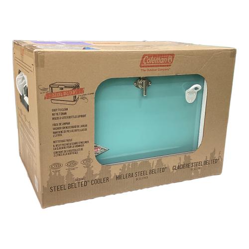Coleman (コールマン) 60TH アニバーサリースチールベルトクーラー クーラーボックス 3000003739 クーラー販売60周年記念モデル 54QT（約51.1L） ターコイズ