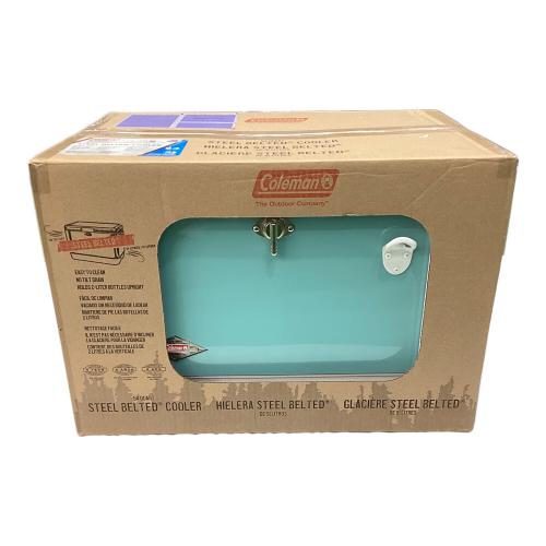 Coleman (コールマン) 60TH アニバーサリースチールベルトクーラー クーラーボックス 3000003739 クーラー販売60周年記念モデル 54QT（約51.1L） ターコイズ