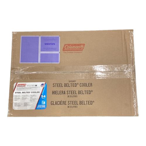 Coleman (コールマン) 60TH アニバーサリースチールベルトクーラー クーラーボックス 3000003739 クーラー販売60周年記念モデル 54QT（約51.1L） ターコイズ