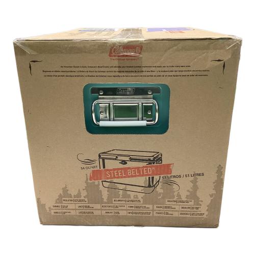 Coleman (コールマン) 60TH アニバーサリースチールベルトクーラー クーラーボックス 3000003739 クーラー販売60周年記念モデル 54QT（約51.1L） ターコイズ