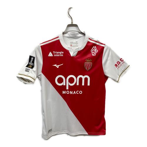 ASモナコ (エーエスモナコ) ポール・ポグバ【8】サッカーユニフォーム レプリカ 25/26シーズンホーム SIZE M レッド×ホワイト