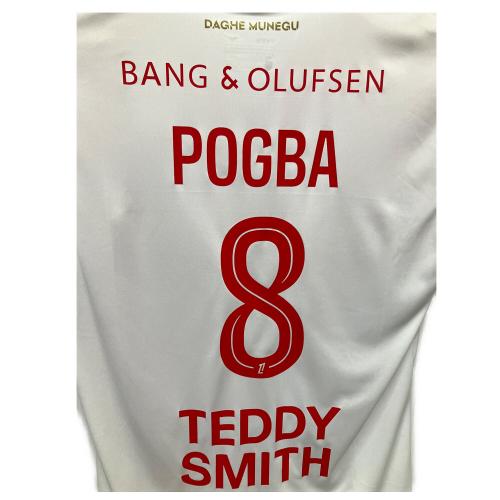 ASモナコ (エーエスモナコ) ポール・ポグバ【8】サッカーユニフォーム レプリカ 25/26シーズンホーム SIZE M レッド×ホワイト