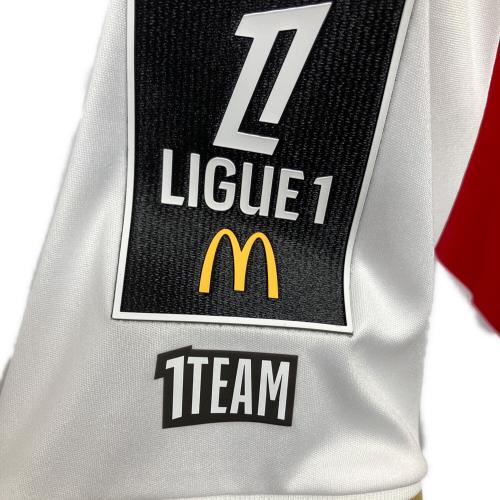 ASモナコ (エーエスモナコ) ポール・ポグバ【8】サッカーユニフォーム レプリカ 25/26シーズンホーム SIZE M レッド×ホワイト