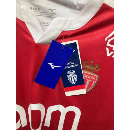 ASモナコ (エーエスモナコ) ポール・ポグバ【8】サッカーユニフォーム レプリカ 25/26シーズンホーム SIZE M レッド×ホワイト