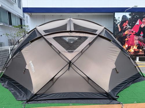 WIWO (ウィーオ) ドームテント フレーム設営癖・シートヨゴレ・スカートヨゴレ・キズ・小穴有 コヨーテ ヤクドーム450