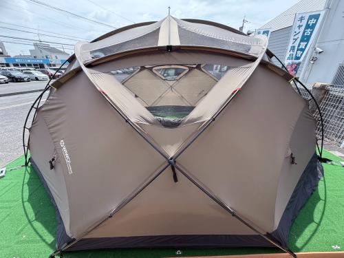WIWO (ウィーオ) ドームテント フレーム設営癖・シートヨゴレ・スカートヨゴレ・キズ・小穴有 コヨーテ ヤクドーム450