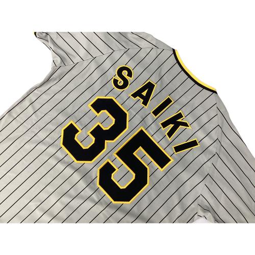 阪神タイガース (ハンシンタイガース) 才木浩人【35】2024シーズンビジター 2023シーズンセ・リーグチャンピオンパッチ付 応援グッズ SIZE L