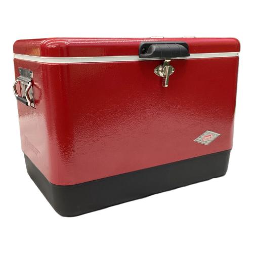 Coleman (コールマン) スチールベルトクーラー クーラーボックス 6150 旧モデル（栓抜き無） 54Qt（約51L） レッド