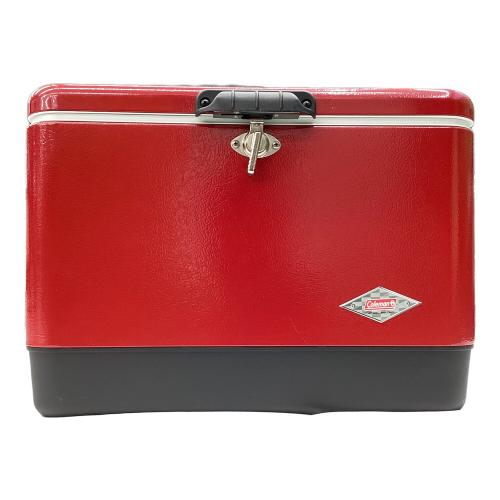 Coleman (コールマン) スチールベルトクーラー クーラーボックス 6150 旧モデル（栓抜き無） 54Qt（約51L） レッド