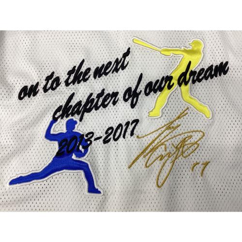 北海道日本ハムファイターズ 応援グッズ 2011～2021シーズンホーム 5年間を振り返る記念グッズ(受注生産品) On to the next chapter of our dreamデザイン @ SIZE L ホワイト×ブルー