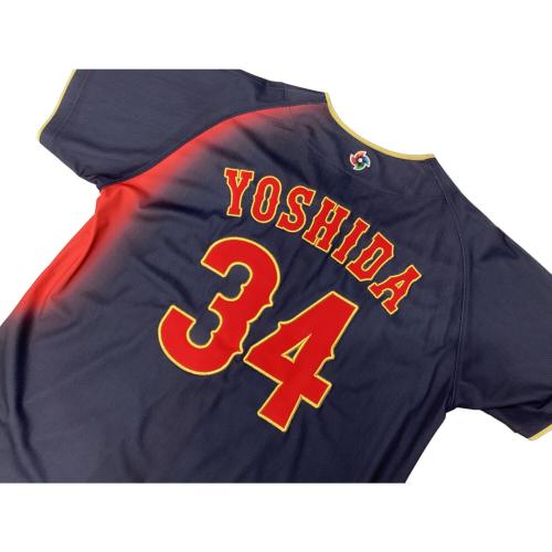日本代表(侍ジャパン) (ニホンダイヒョウ(サムライジャパン)) WBC2026ビジター 応援グッズ @ SIZE L ネイビー×レッド