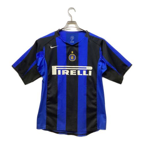 インテルナツィオナーレ・ミラノ サッカーユニフォーム 04/05シーズンホーム TOTAL90時代（NIKE）PIRELLIスポンサー時代 SIZE L ブルー×ブラック