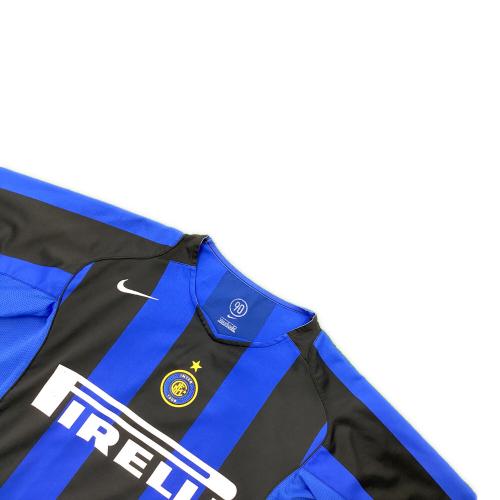 インテルナツィオナーレ・ミラノ サッカーユニフォーム 04/05シーズンホーム TOTAL90時代（NIKE）PIRELLIスポンサー時代 SIZE L ブルー×ブラック