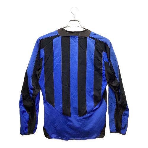 インテルナツィオナーレ・ミラノ サッカーユニフォーム 03/04シーズンホーム PIRELLIスポンサー時代 長袖 SIZE M ブルー×ブラック