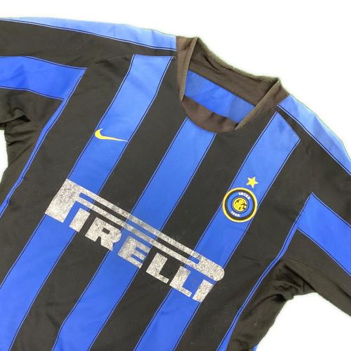 インテルナツィオナーレ・ミラノ サッカーユニフォーム 03/04シーズンホーム PIRELLIスポンサー時代 長袖 SIZE M ブルー×ブラック