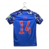 日本代表 (ニホンダイヒョウ) サッカーユニフォーム 2020年ホーム 2022年カタールW杯予選パッチ付 レプリカ SIZE L ブルー