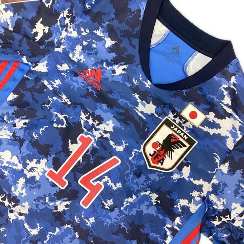 日本代表 (ニホンダイヒョウ) サッカーユニフォーム 2020年ホーム 2022年カタールW杯予選パッチ付 レプリカ SIZE L ブルー