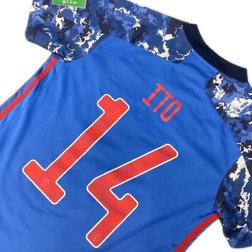 日本代表 (ニホンダイヒョウ) サッカーユニフォーム 2020年ホーム 2022年カタールW杯予選パッチ付 レプリカ SIZE L ブルー
