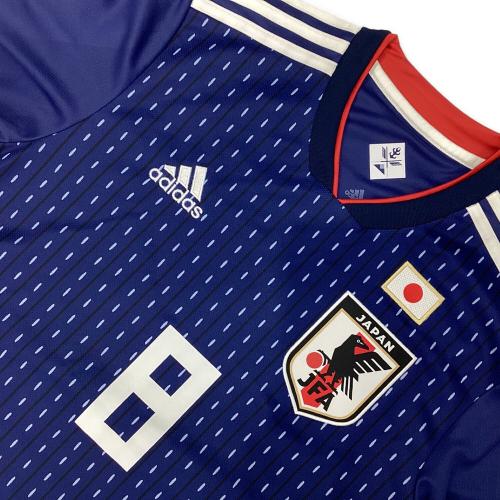 日本代表 (ニホンダイヒョウ) サッカーユニフォーム 2018年ホーム 2018年ロシアW杯パッチ付 レプリカ SIZE M 原口元気【8】ブルー