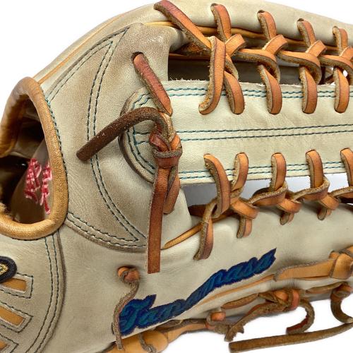 MIZUNO (ミズノ) Mizuno Pro ORDER 軟式グローブ ダイバーシティーブルーロゴ オーダーグラブ ケース付 約32㎝ アイボリー