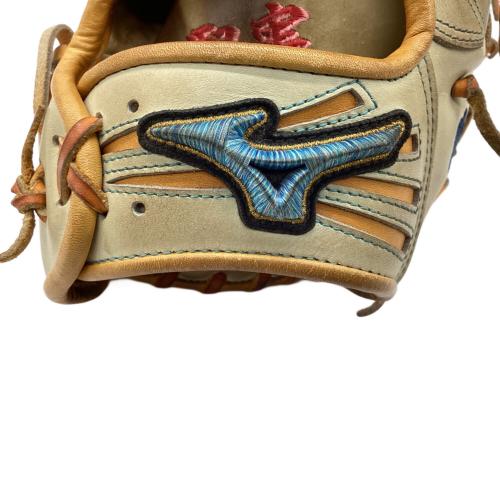 MIZUNO (ミズノ) Mizuno Pro ORDER 軟式グローブ ダイバーシティーブルーロゴ オーダーグラブ ケース付 約32㎝ アイボリー