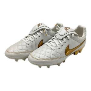 NIKE サッカースパイク IF4388-100 ティエンポ レジェンド RGN FG SE サッカーショップKAMO・ナイキ公式ストア限定販売モデル(2025年販売) 元箱・ケース付 メンズ SIZE 25.5cm ホワイトxゴールド